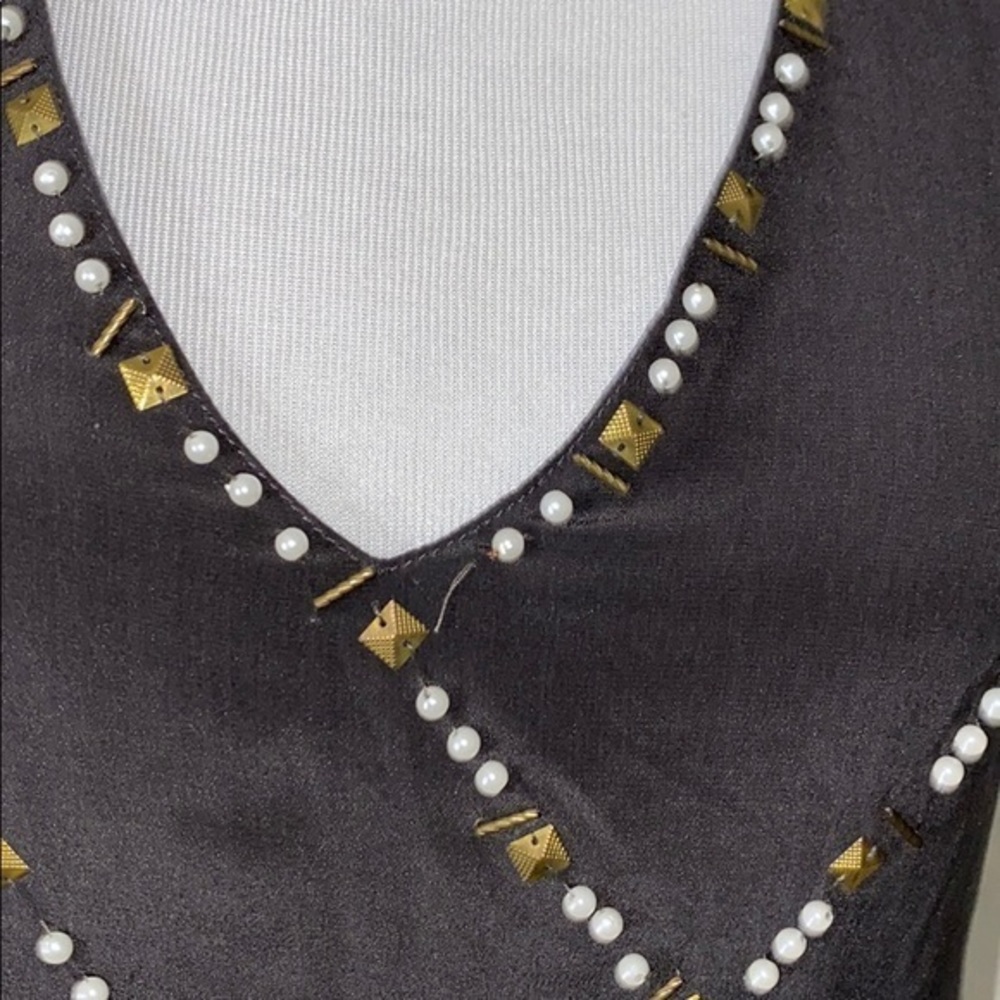 Aryn k women’s XS Silk beaded dress - Picture 2 of 8